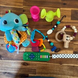 Baby teether and toys lot